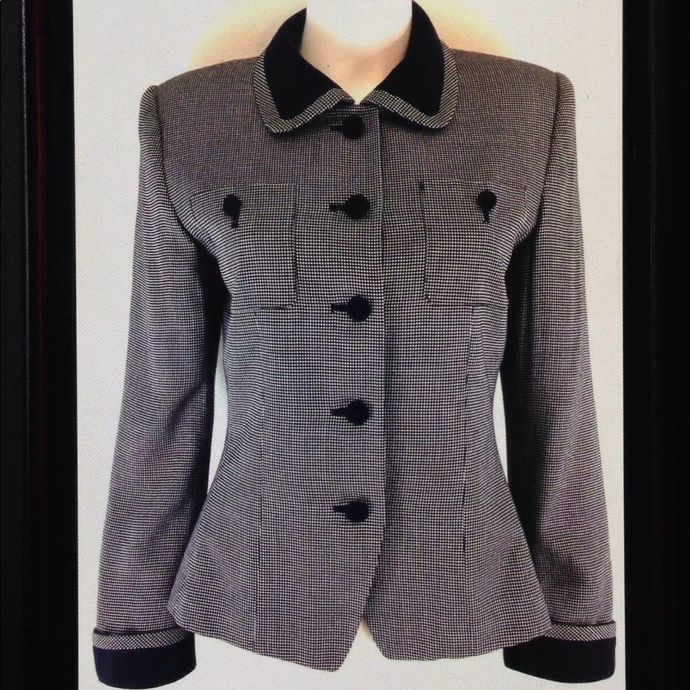 💋Kasper ASL VTG Lined Button Front Career Blazer